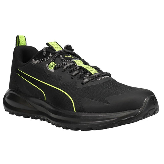 PUMA Twitch Runner Trail Black Lime Squeeze