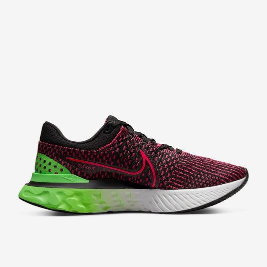 Nike React Infinity Run Flyknit 3 Siren Red Green Strike