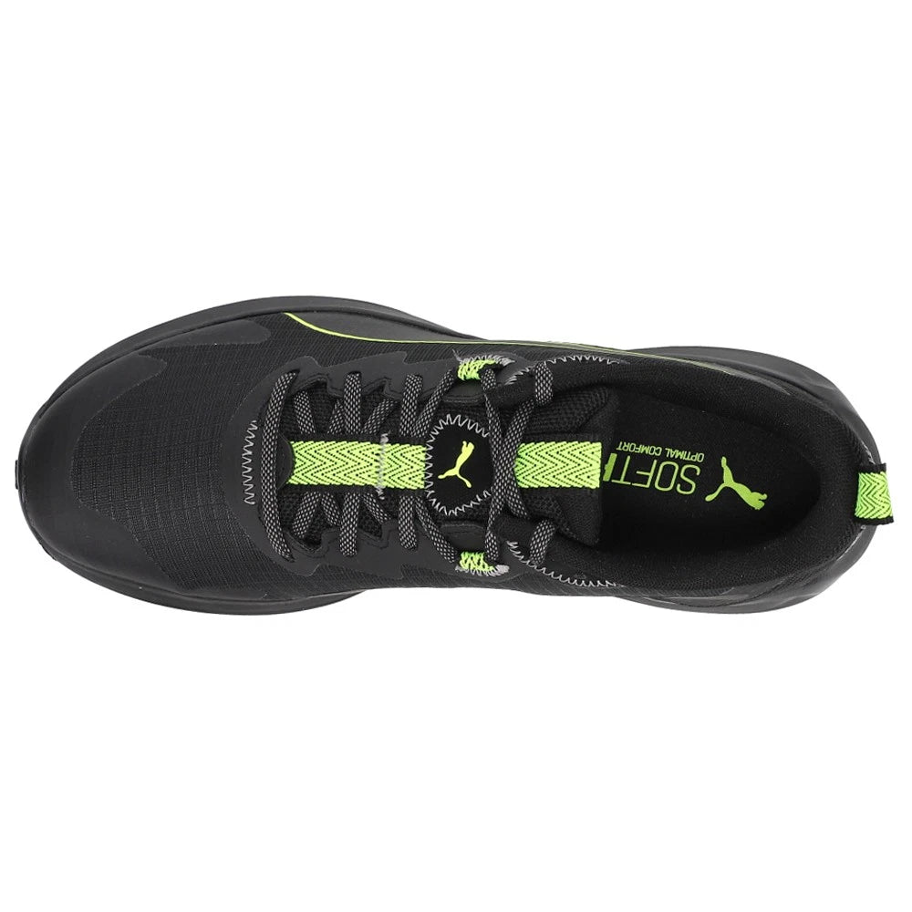 PUMA Twitch Runner Trail Black Lime Squeeze