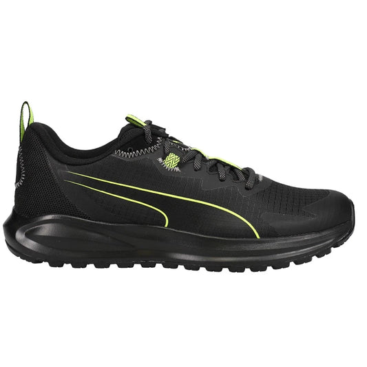 PUMA Twitch Runner Trail Black Lime Squeeze
