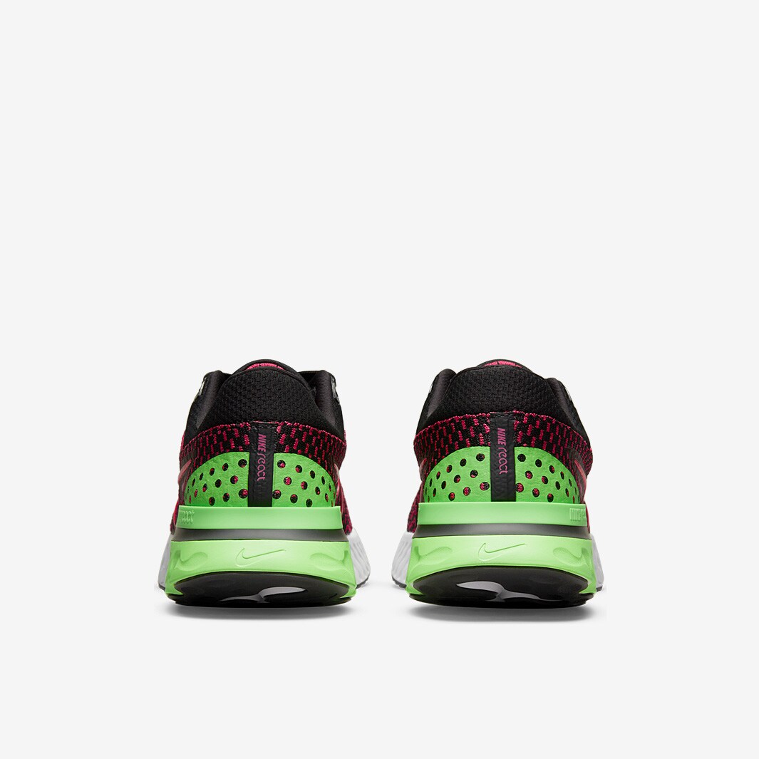 Nike React Infinity Run Flyknit 3 Siren Red Green Strike